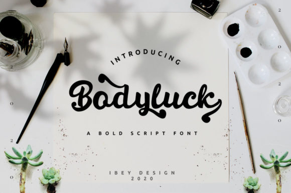 Bodyluck: A Handwritten Font for Elegant Web Design