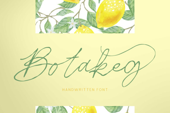 Botakeg: A Delicate Handwritten Font for Modern Web Design