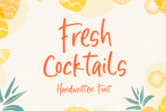 Bring Charm to Your Handmade Creations with Fresh Cocktails Font