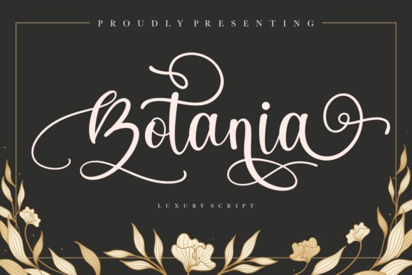 Bring Elegance to Your Handmade Creations with Botania Font
