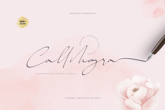 Callihgra: A Handwritten Font for Elegant Editorial Design