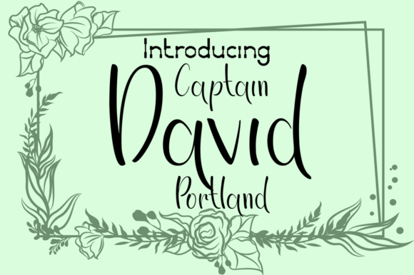 Captain David Portland: A Charming and Elegant Typeface for Web Design