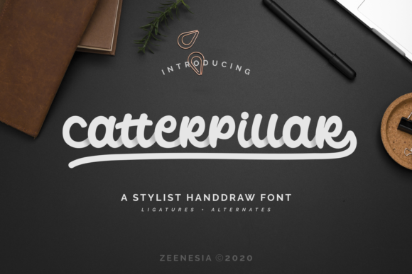 Catterpillar: A Handwritten Font for Elegant Web Design