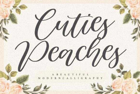 Discover Cuties Peaches: A Handwritten Font for Editorial Elegance