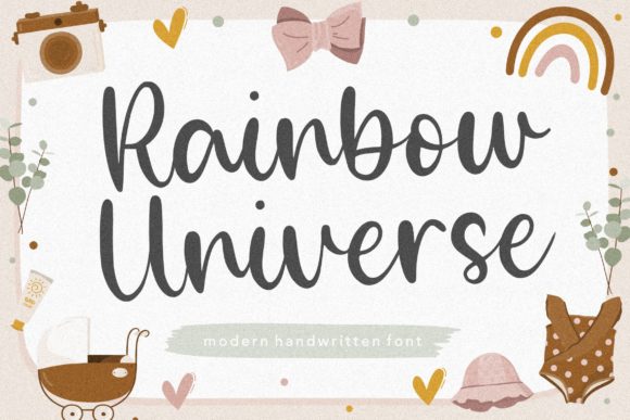 Discover Rainbow Universe: A Handwritten Font for Editorial Magic