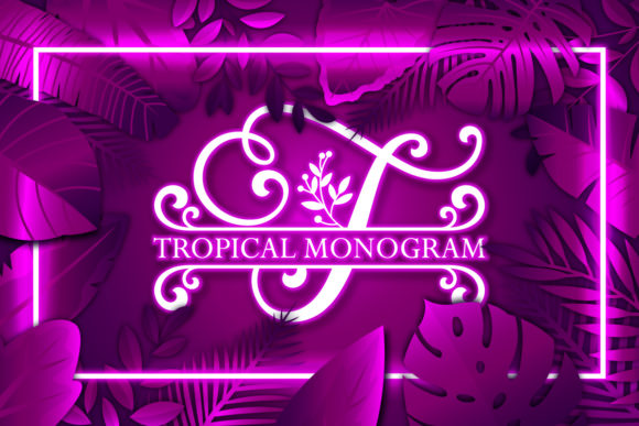 Elevate Your Editorial Design with Tropical Monogram Font