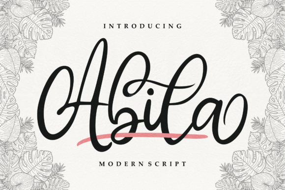 Enhance Your Brand with Abila: A Premium Handwritten Font