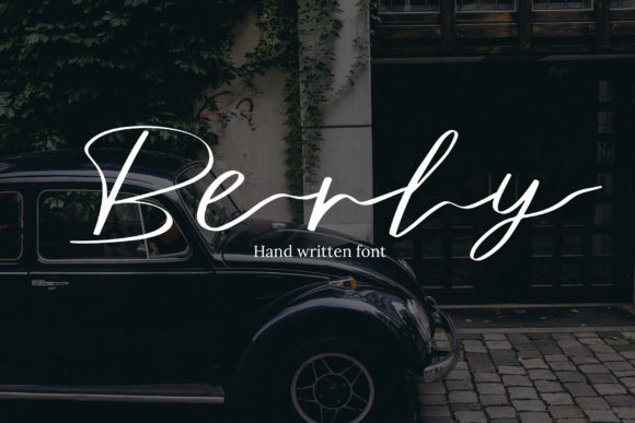 Enhance Your Brand with Berly: A Versatile Handwritten Font