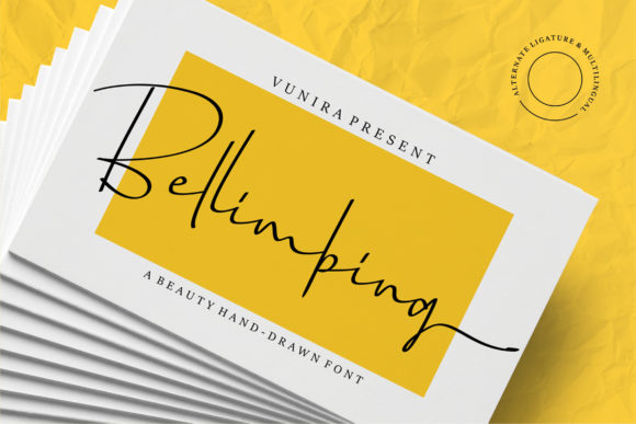Exploring Bellimbing: A Delicate and Elegant Handwritten Font