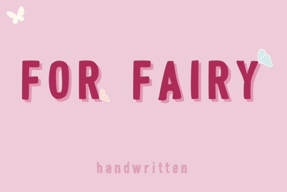 For Fairy: A Charming Handwritten Font for Editorial Design