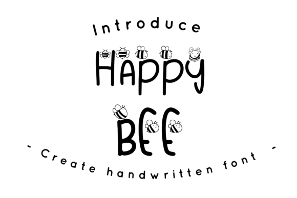 Happy Bee: A Charming Handwritten Font for Engaging Designs
