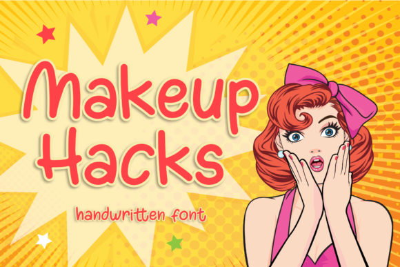 Makeup Hacks: A Versatile Handwritten Font for Creative Projects