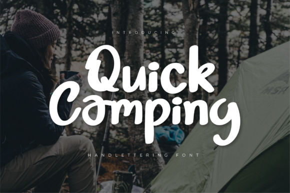 Quick Camping: A Handwritten Font for Elegant Web Design
