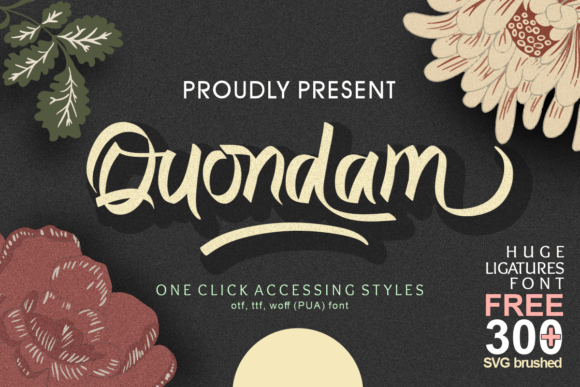 Quondam: A Charming and Elegant Script Font for Designers