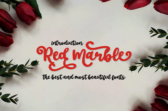 Red Marble: A Premium Handwritten Font for Elegant Branding