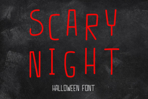 Scary Night: A Handwritten Font for Spooky Elegance