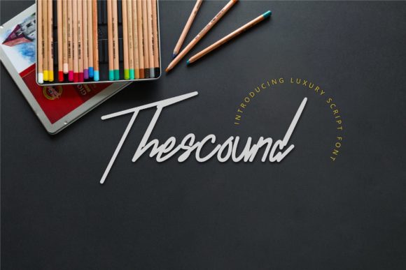 Thescound: A Handwritten Font for Elegant Branding