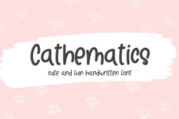 Unleash Creativity with Cathematics: A Quirky Handwritten Font
