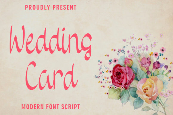 Wedding Card: A Stylish Script Font for Elegant Designs